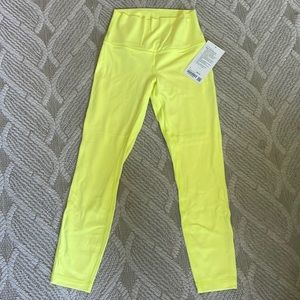 Yellow Align HR Pant 25”
